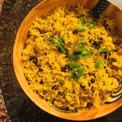 A picture of Chana Pulao.