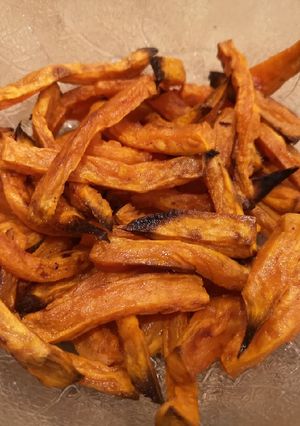 Édesburgonya nasi recept fotója
