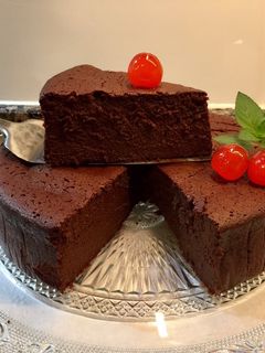 Una foto de Tarta de trufa con Cointreau