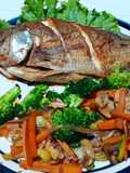 Fried Mojarra with Sautéed Vegetables