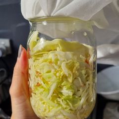 A picture of Homemade Sauerkraut.