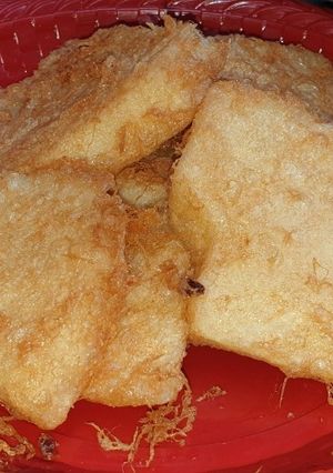 A picture of Fried yam with egg.