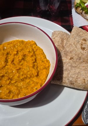 Nyugat-afrikai tahinis vöröslencse tál vegán módra recept fotója