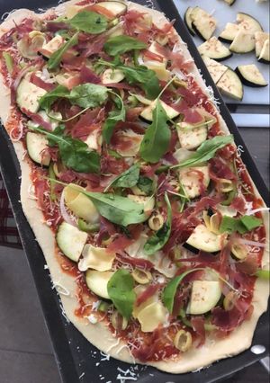 Una foto de Pizza