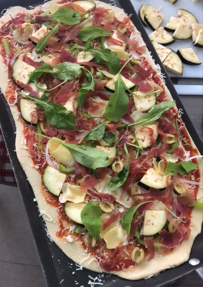 Una foto de Pizza