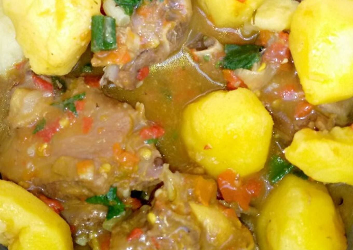 Chicken n Potatoes pepper soup