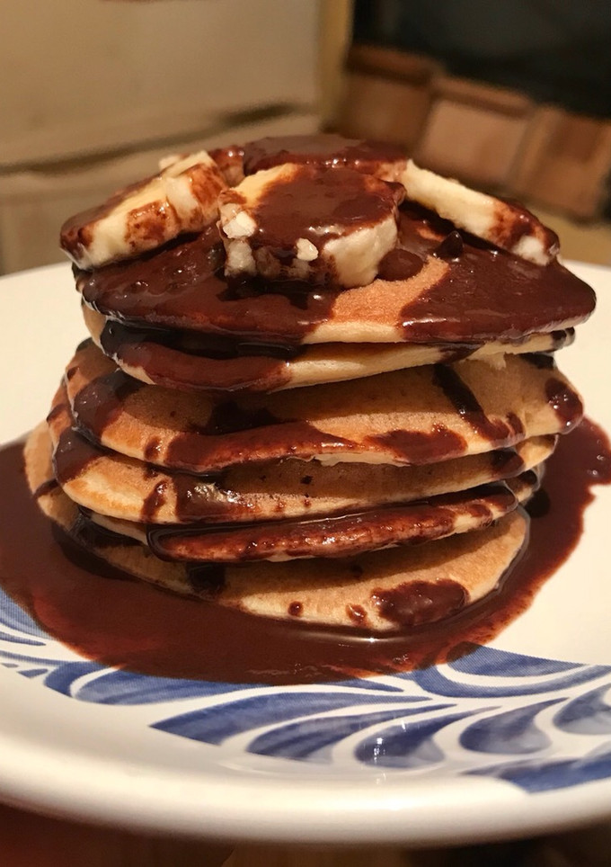 Una foto de Hot cakes saludables