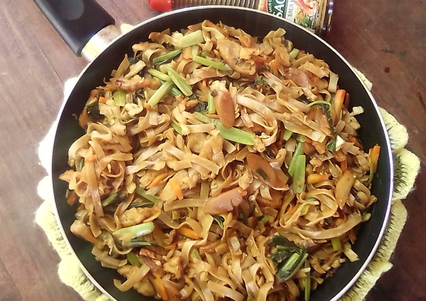 Kwetiau Goreng Saus Tiram Plus Sosis n Kekian2 An Enak 👌👍👌