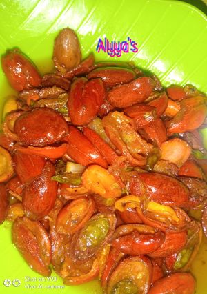 Foto resep 11. Oseng kulit melinjo