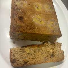 Una foto de Budín de bananas Keto sin azúcar, con harina de almendras