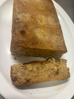 Una foto de Budín de bananas Keto sin azúcar, con harina de almendras