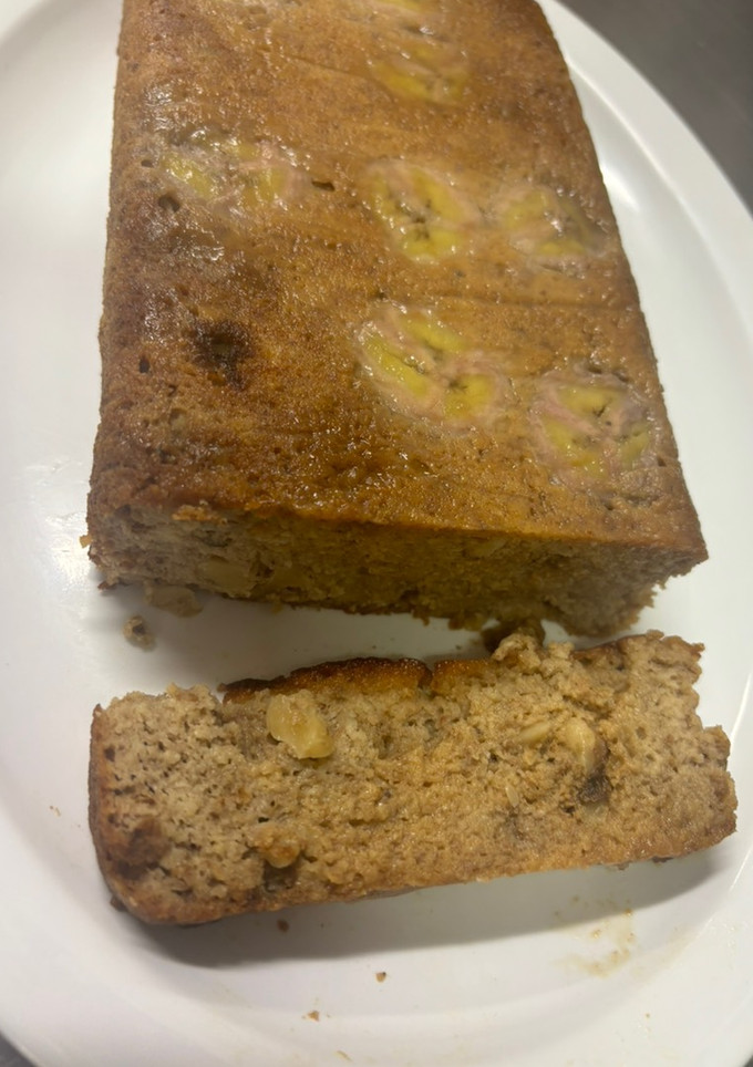 Una foto de Budín de bananas Keto sin azúcar, con harina de almendras