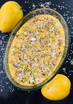 A picture of Mango kheer.