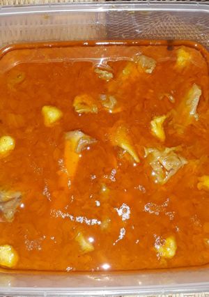 A picture of Mutton paya.