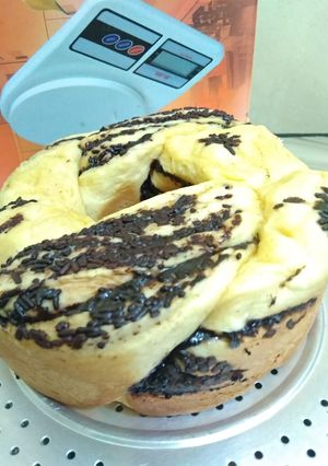 Foto resep Roti manis/roti kepang isi cokelat/ovennya teflon😁