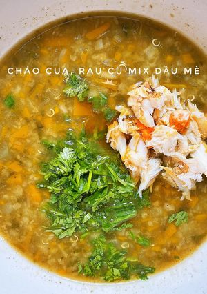 Hình của món Cháo cua rau củ.