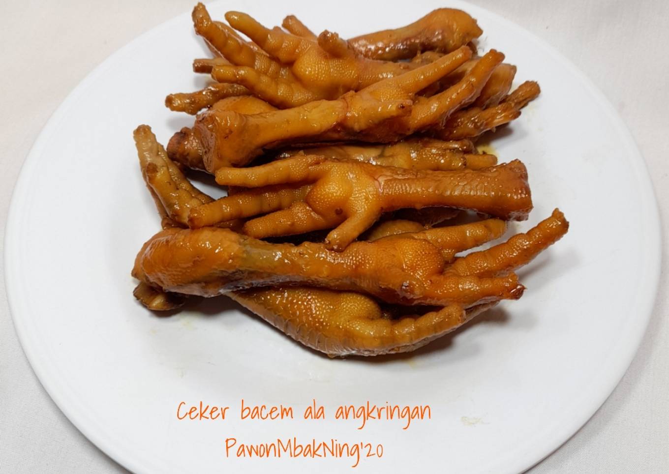 Ceker bacem ala angkringan