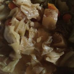 A picture of Ethiopian Inspired Cabbage,Carrot,Potato Crock-pot Soup (Vegan).