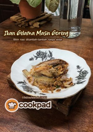 Gambar Ikan Gelama Masin Goreng