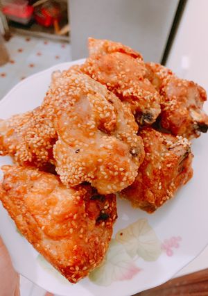 Hình của món Gà chiên roti.