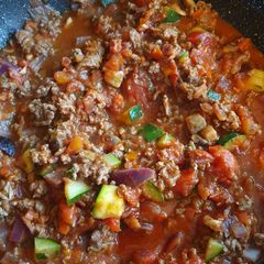A picture of Sweet pasta sauce.
