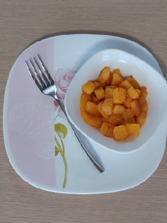 عکسی از دستور کدو حلوایی سرخ شده