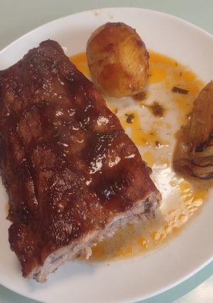 Una foto de Costillas de cerdo al horno