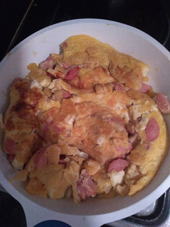 Una foto de Tortilla de huevo con plátano