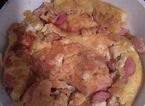 Una foto de Tortilla de huevo con plátano