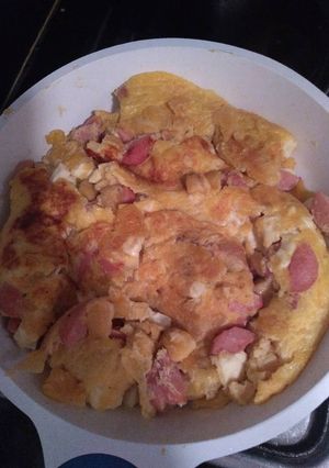 Una foto de Tortilla de huevo con plátano