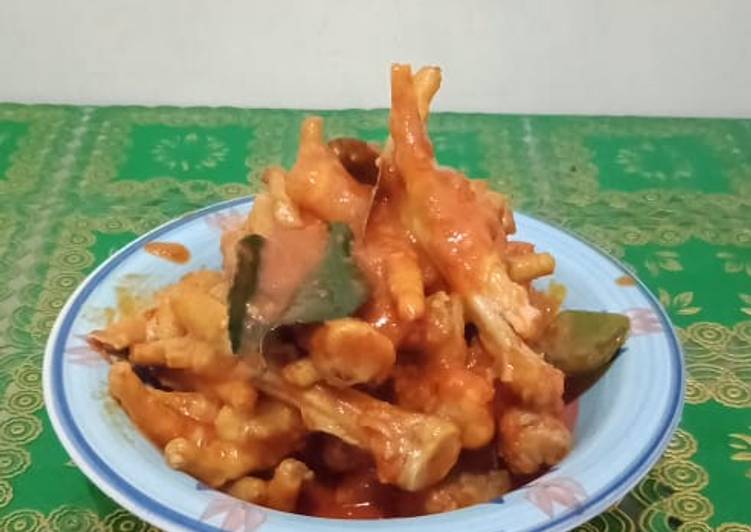 Resep @MANTAP Ceker Ayam Pedas Endul💟 menu masakan harian
