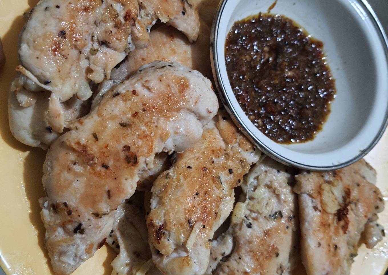 Simple grilled chicken menu sahur