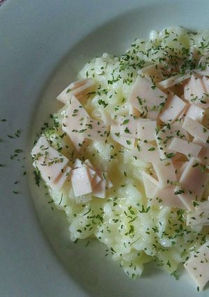 Foto principal de Arroz digestivo con calabacín y pollo cocido