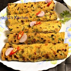 A picture of Methi Missi Roti.