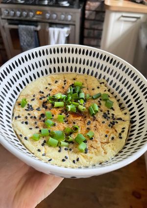 A picture of Steamed Egg in the Microwave.