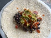 A picture of bean burrito recipe