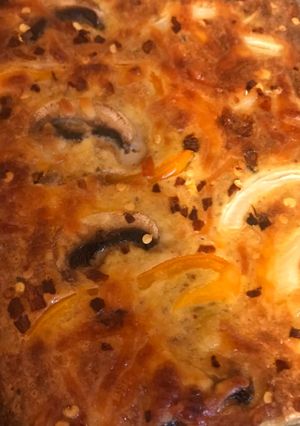 A picture of Macaroni schotel - my sister’s recipe.