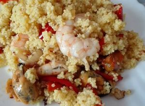 Foto principal de Cuscús al curry con gambas y mejillones