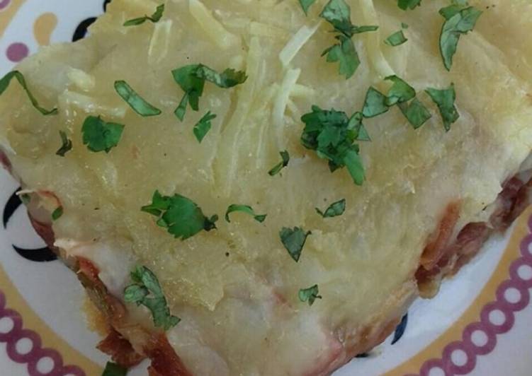 Escondidinho de carne seca com aipim - Tudogosreceitas