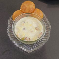 A picture of Moonlit Doodh Poha (Milk Poha) Sharad Poonam special.