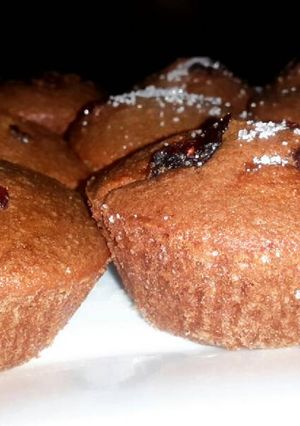 صورة لوصفة كب كيك كاكاو مع كرز 🍫🍒🍫🍒