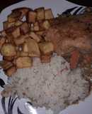 Pollo Arvejado con Arroz Graneado