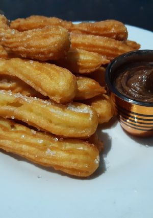 Foto resep Churros with Peanut Butter