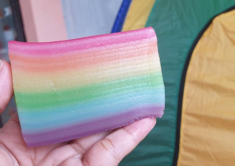 Olahan Lapis Kanji Rainbow | Cara Bikin Lapis Kanji Rainbow Yang Sempurna