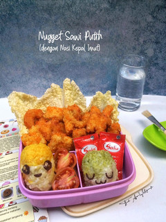 Foto resep Nugget Sawi Putih(dengan Nasi Kepal Imut)