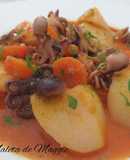 Guiso de pulpitos con patatas
