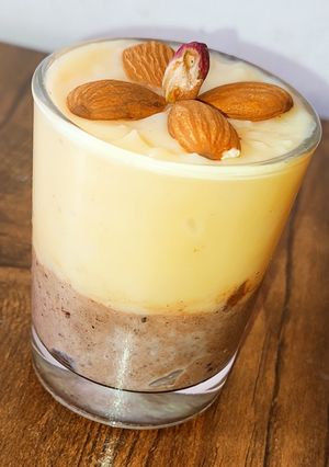 عکسی از دستور دسر کاستارد دو رنگ