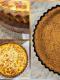 ✨💫Masa de tarta salada: polenta (cocida) harina de trigo sarraceno y harina de lino ⭐ #Singluten 💫✨