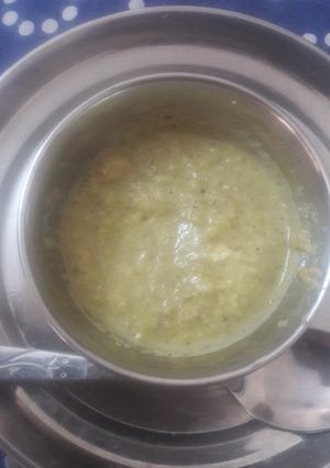 A picture of Tangy spicy Green chilly chutney.