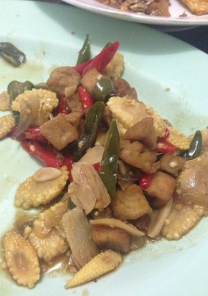 Foto resep Tumis jagung muda
